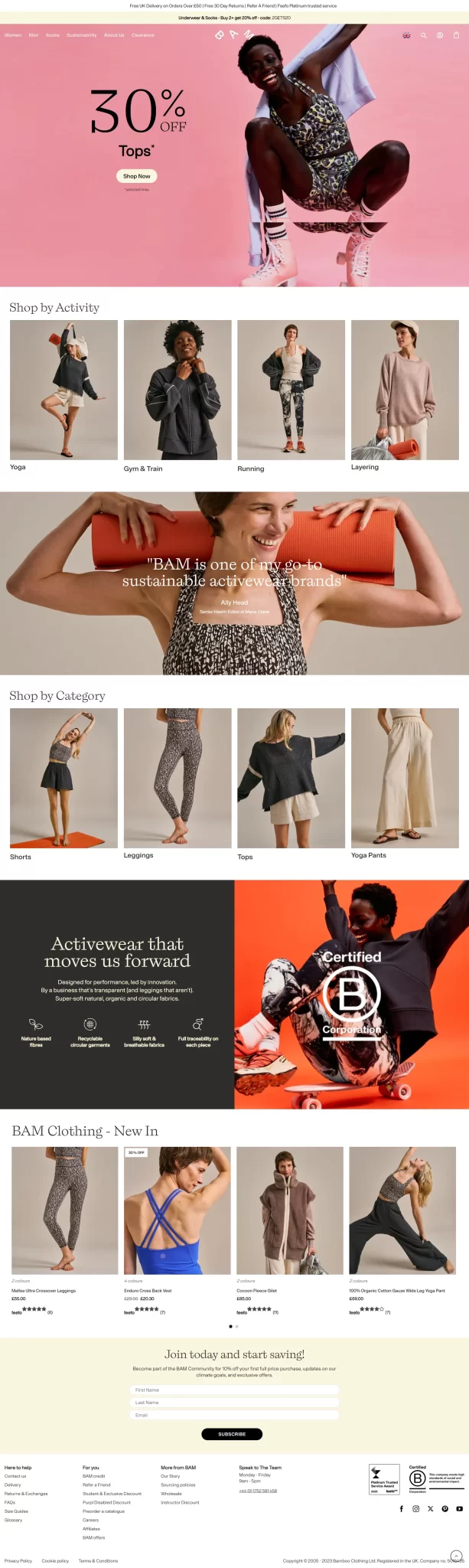 WooCommerce Website Design Services UK and europe - for the client BAM