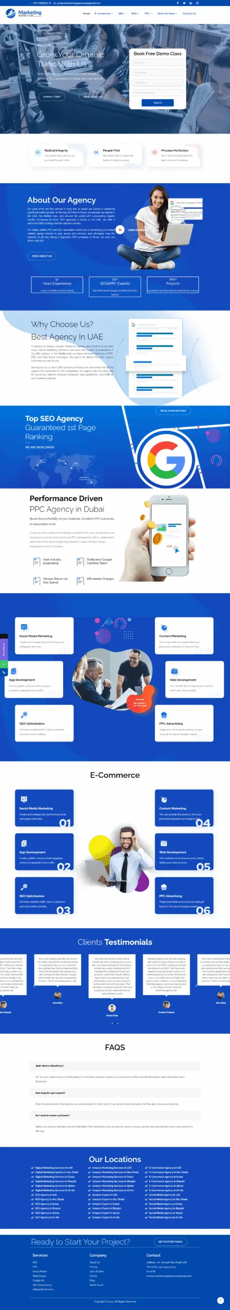 WordPress website design services UK - marketing agency portfolio with case study showcase