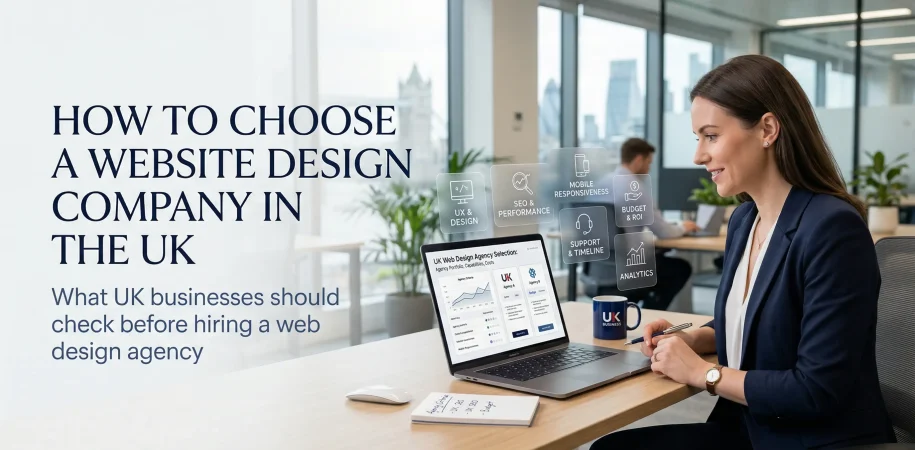 how to choose a website design company in the UK guide